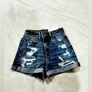 American Eagle outfitters high rise mom shorts size 00 24W